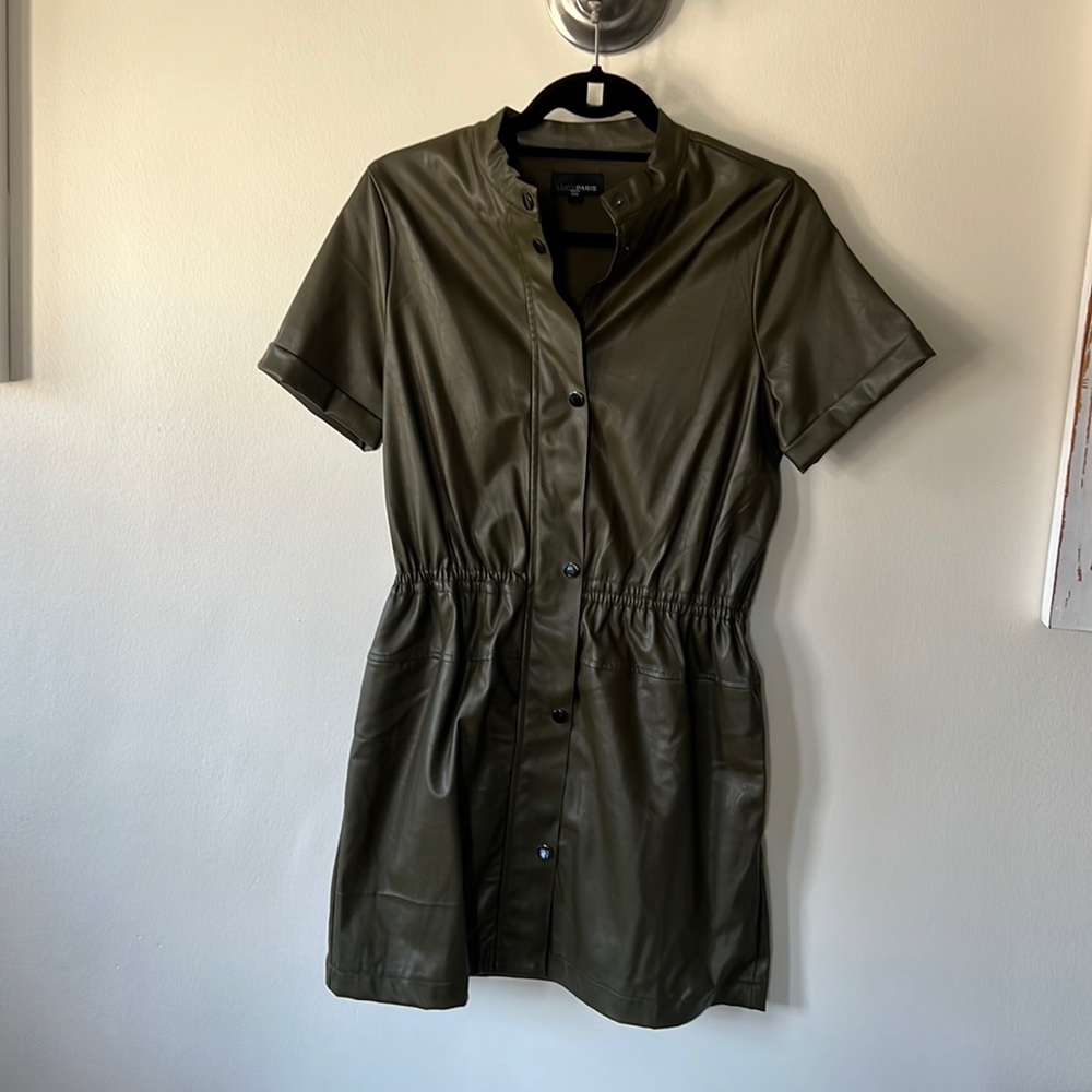 Lucy Paris Vegan Leather Dress
